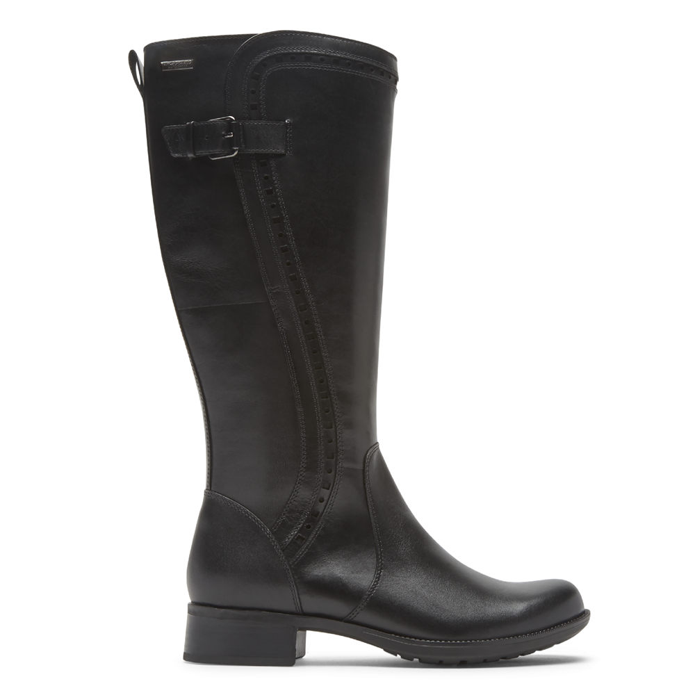 Rockport Boots For Womens Black - Copley Waterproof Tall - JD3247196